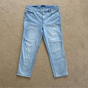 Talbots Light Wash Straight Leg Crop Jean